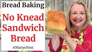 No Knead Sandwich Bread  No Knead Bread Recipe for Making Super Soft Homemade Bread [upl. by Ellac388]