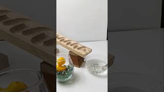 Marble Run ASMR ☆ HABA Wave Slope amp Rainbow Arch bowl of Water shorts marblerun [upl. by Trabue]