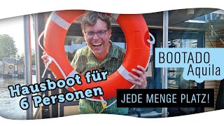 Unvergesslicher Bootsurlaub auf dem Hausboot Aquila – Perfekt für bis zu 6 Abenteurer [upl. by Susanetta243]