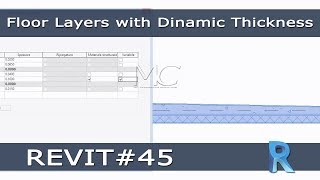 REVIT 45  Strati Solaio a Spessore Variabile Floor Layers with Dinamic Thickness [upl. by Ariayek450]