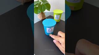 How to make Easy Origami Paper Dustbin DIY Paper Trash Bin dustbin kaise banate hai The Craft ideas [upl. by Rissa]