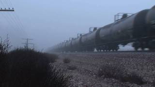 BNSF in the Fog Hughson CA [upl. by Ric414]