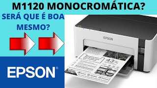 ✔Impressora Epson M1120 Monocromatica Eco Tank [upl. by Ronalda256]