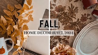 FALL HOME DECOR HAUL 2024  AESTHETIC [upl. by Jary]