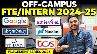 OFF Campus SDE Jobs amp Internships  Placements  Hiring  2026 2025 2024 2023 Batch  Kushal Vijay [upl. by Ocsinarf179]