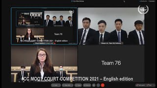 ICC Moot Court Competition 2021 – English version 25 June 2021 [upl. by Ylluz11]