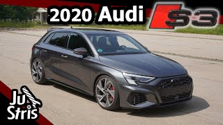 Review 2020 Audi S3 Sportback 8Y  Von Knöpfchen und Restkomfort  JuStris Garage [upl. by Florencia363]