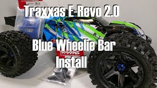 Traxxas ERevo 20 Wheelie Bar Install Different colors [upl. by Encratis]