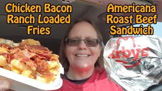 Arbys NEW Americana Roast Beef Sandwich Review [upl. by Leina164]