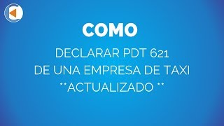 CASO PRACTICO PDT 621  EMPRESA DE TAXI [upl. by Enyale]