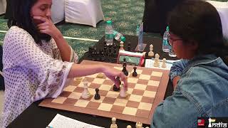 WGM Divya Deshmukh vs WIM Sahajasri Cholleti  Asian Continental 2022 [upl. by Airamalegna]