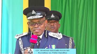 ALICHOSEMA CP HAMADI WAKATI Akifunga Mafunzo katika Chuo cha Polisi Zanzibar [upl. by Nacul]