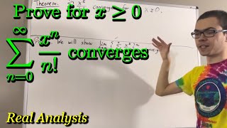 Prove that the sum from n0 to ∞ of xnn converges x≥0 case ILIEKMATHPHYSICS [upl. by Gabler]