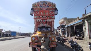 Bedford truck 6 wheeler and beautiful decoration in khushab viral pakistani bedford driver [upl. by Euqirdor931]