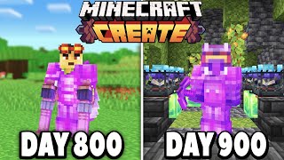 I Survived 900 Days with the Create Mod in Hardcore Minecraft [upl. by Gertrudis]