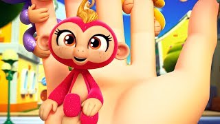 Fingerlings Tales  How The Fingerlings Travel Around Melody Village  Kids Cartoons [upl. by Annait]