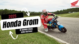 Unveiling the 2025 Honda Grom at Barber Small Bore Festival [upl. by Aloin]