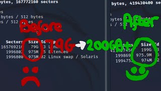 How to expand disk on Kali Linux VMware [upl. by Edme158]