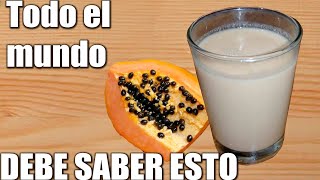 Esto pasará en tu cuerpo si consumes papaya [upl. by Olram849]