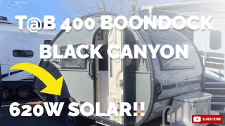 2024 nuCamp TB 400 Boondock with Black Canyon Package Double Solar Power for OffGrid Adventures [upl. by Rengaw]