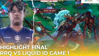 GRAND FINAL ‼️ HIGHLIGHT RRQ VS TEAM LIQUID ID GAME 1 MPL ID SEASONS 14 [upl. by Aiuqram]