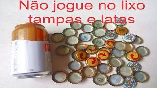 IDEIA INCRÍVEL 😱 TAMPAS DE GARRAFAS DE CERVEJA ARTESANATOS FAÇA VOCÊ MESMO CRAFT RECICLE [upl. by Candra555]