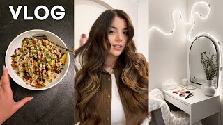 VLOG  Mes cadeaux nouvelle makeup vanity recette Air Fryer et plus [upl. by Attlee]