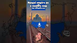 Mongol empire on modern map europe history country geography mongoliasing minionsviralshorts [upl. by Vine540]