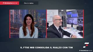 IL FTSE MIB CONSOLIDA IL RIALZO CON TIM  BRAMBILLA INTV PELLEGRINO  10724 [upl. by Annaik]