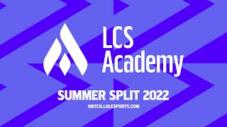 TLA vs 100A  Week 4 Game 2  2022 LCS Academy Summer Split  TL Honda Academy vs 100 Academy [upl. by Auoh]