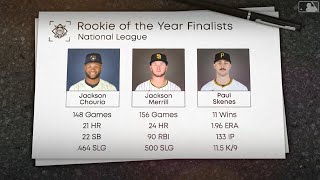 2024 NL Jackie Robinson Rookie of the Year Award finalists [upl. by Phillada]