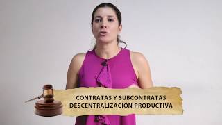 Descentralización Productiva Contratistas y Subcontratistas [upl. by Esom]