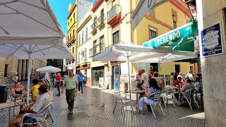 Sevilles city center  Santa Catalina Alfalfa and Setas  4k Virtual Walking Tour Spain 🇪🇸 [upl. by Mundt]