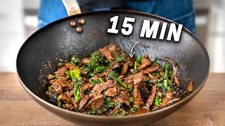 TAKEOUT BEEF amp BROCCOLI IN 15 MINUTES [upl. by Ramberg]