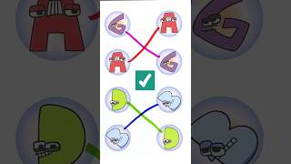 Alphabet Lore line match puzzle shorts alphabetlore [upl. by Levon]