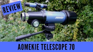 BEST LIGHTWEIGHT PORTABLE TELESCOPE AOMEKIE TELESCOPE 70 FOR ASTRONOMY F40070 REVIEW [upl. by Frasquito608]