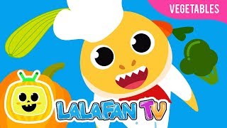 Baby Shark  Yes Yes Vegetables Song  Nursery Rhymes by Lalafan TV [upl. by Ambur]