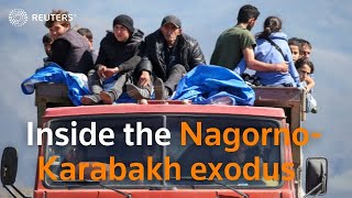 A look inside the NagornoKarabakh exodus [upl. by Niessuh]