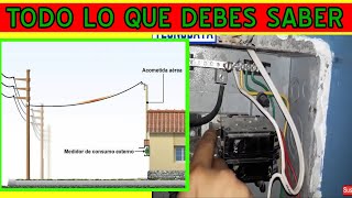 COMO LLEGA LA ELECTRICIDAD DEL POSTE A TU CASA CONEXIONES Y TODO LO QUE DEBES SABER [upl. by Reifel]