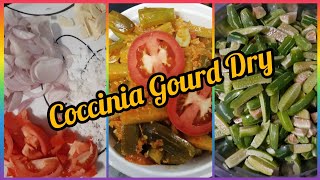 Coccinia Gourd Dry  yummy recipe  gigglykitchen [upl. by Paucker708]