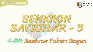 SENKRON SAYICILAR  3  4 BİT SENKRON YUKARI SAYICI [upl. by Gilford]