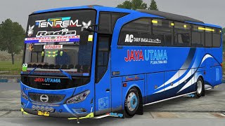 Bus jaya utama indo di uber bus haryantoauto gas polll sampai mentok gas [upl. by Aitnauq]