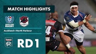 Round 1 Highlights  Auckland v North Harbour  Bunnings NPC 2022 [upl. by Nagrom]