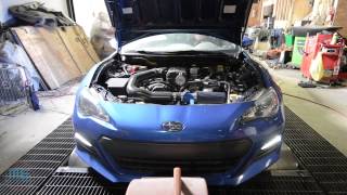 Sprintex 335 Supercharger BRZFRSGT86 Dyno [upl. by Birecree]