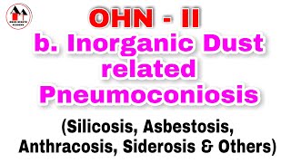 Inorganic dust related Pneumoconiosis  Silicosis Asbestosis Anthracosis Siderosis  Simplified [upl. by Lynnworth]