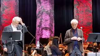 Plácido Domingo sound check with José Carreras  Tokyo 2023 [upl. by Aihsad]