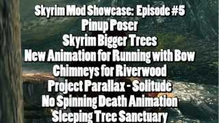 Skyrim Mod Showcase 5  Pinup Poser Parallax Solitude and more [upl. by Nanyt]