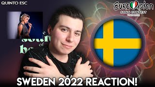 Cornelia Jakobs  Hold Me Closer Reaction  Eurovision 2022Sweden  Quinto ESC [upl. by Domash357]