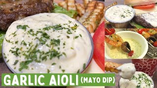 Garlic Aioli Recipe  Pinoy Flavor [upl. by Marquez886]