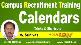 Calendars Aptitude Tricks  CRT Training [upl. by Jer]